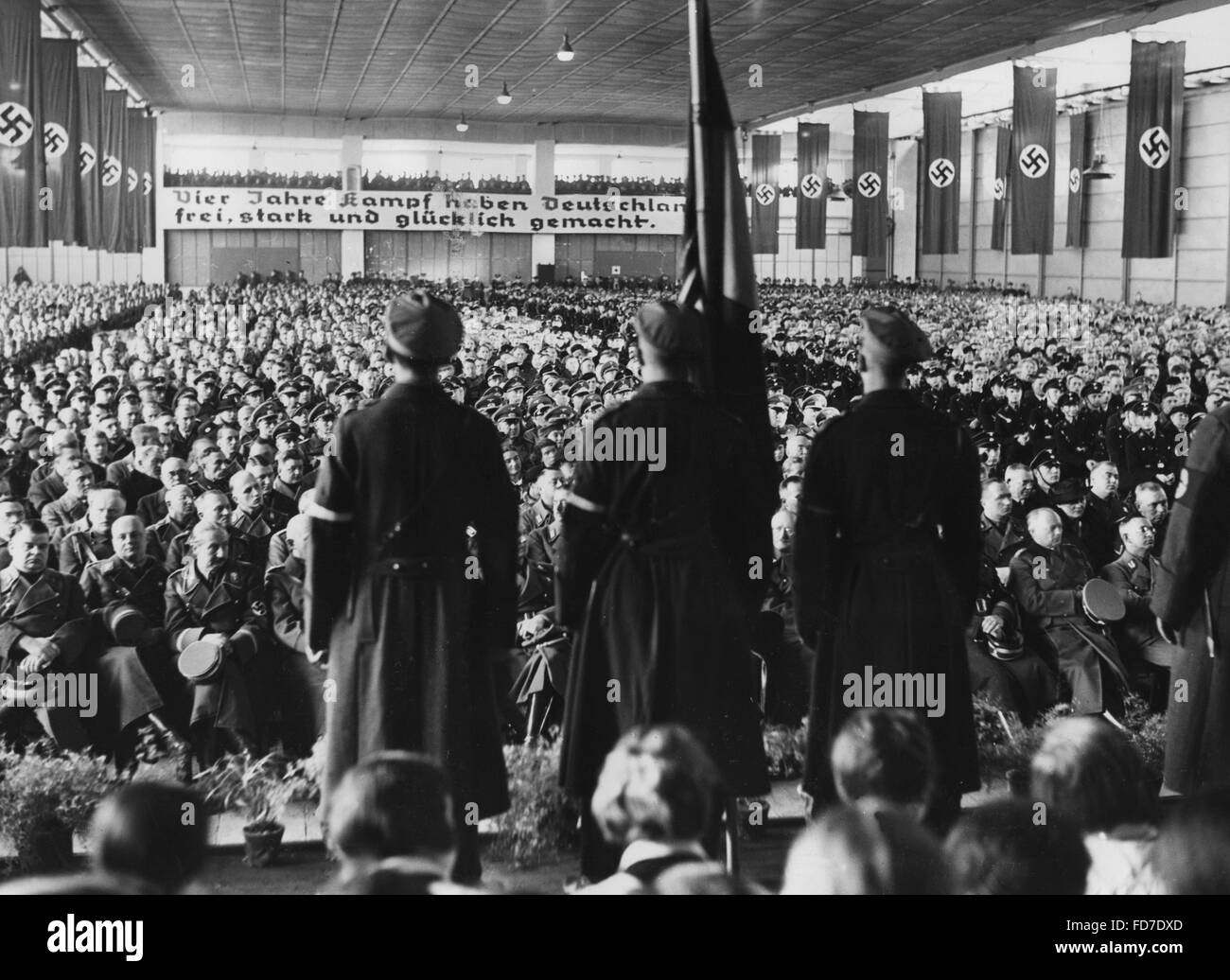 Rassemblement à la mémoire de la campagne électorale, 1937 Lippe Banque D'Images