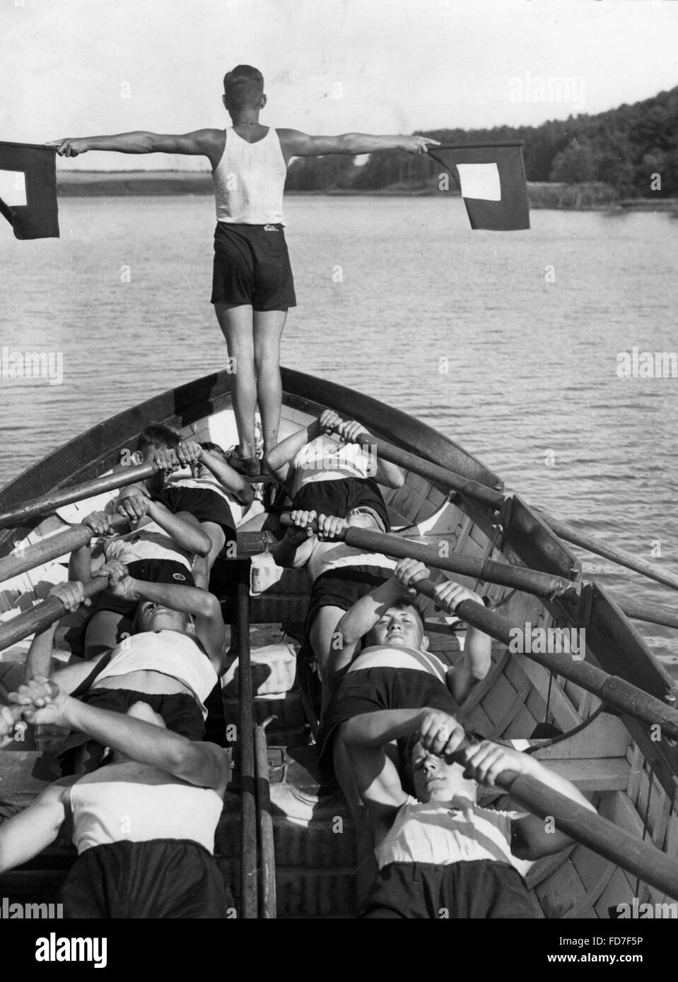 Exercice de la Marine-HJ à Drossen, 1937 Banque D'Images