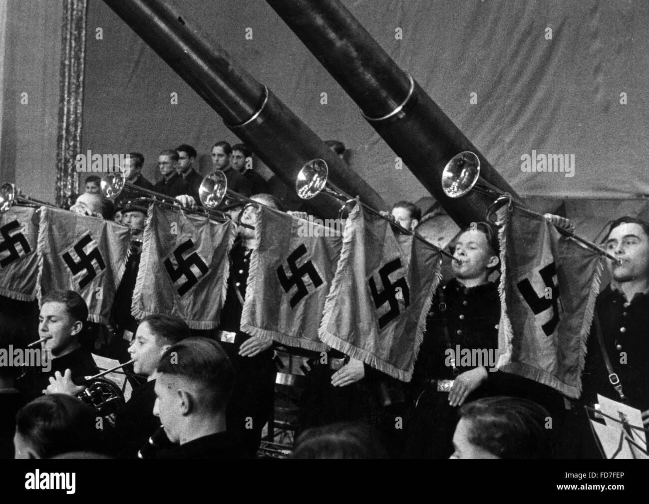 Reichsappell schaffenden der Jugend ( Reich Roll Call de jeunes productifs) à Berlin, 1943 Banque D'Images