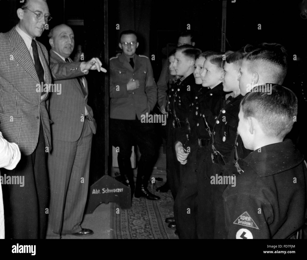 Karl Ritter directeur cherche extras pour les Cadets', '1939 Banque D'Images