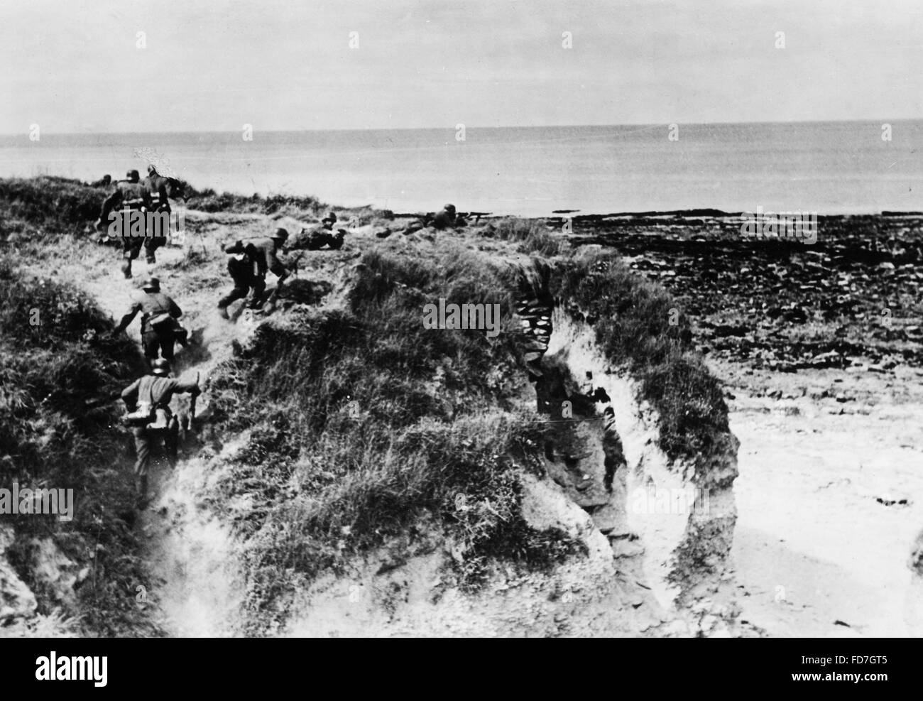 La sécurisation de la côte de la Manche par la Wehrmacht, 1940 Banque D'Images