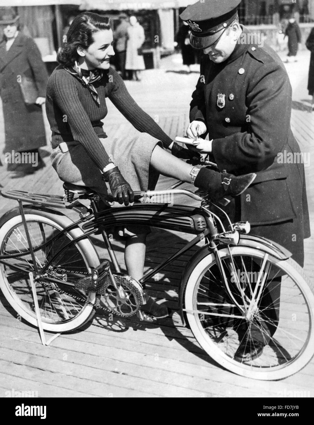Le contrôle du trafic aérien à New York, 1938 Banque D'Images