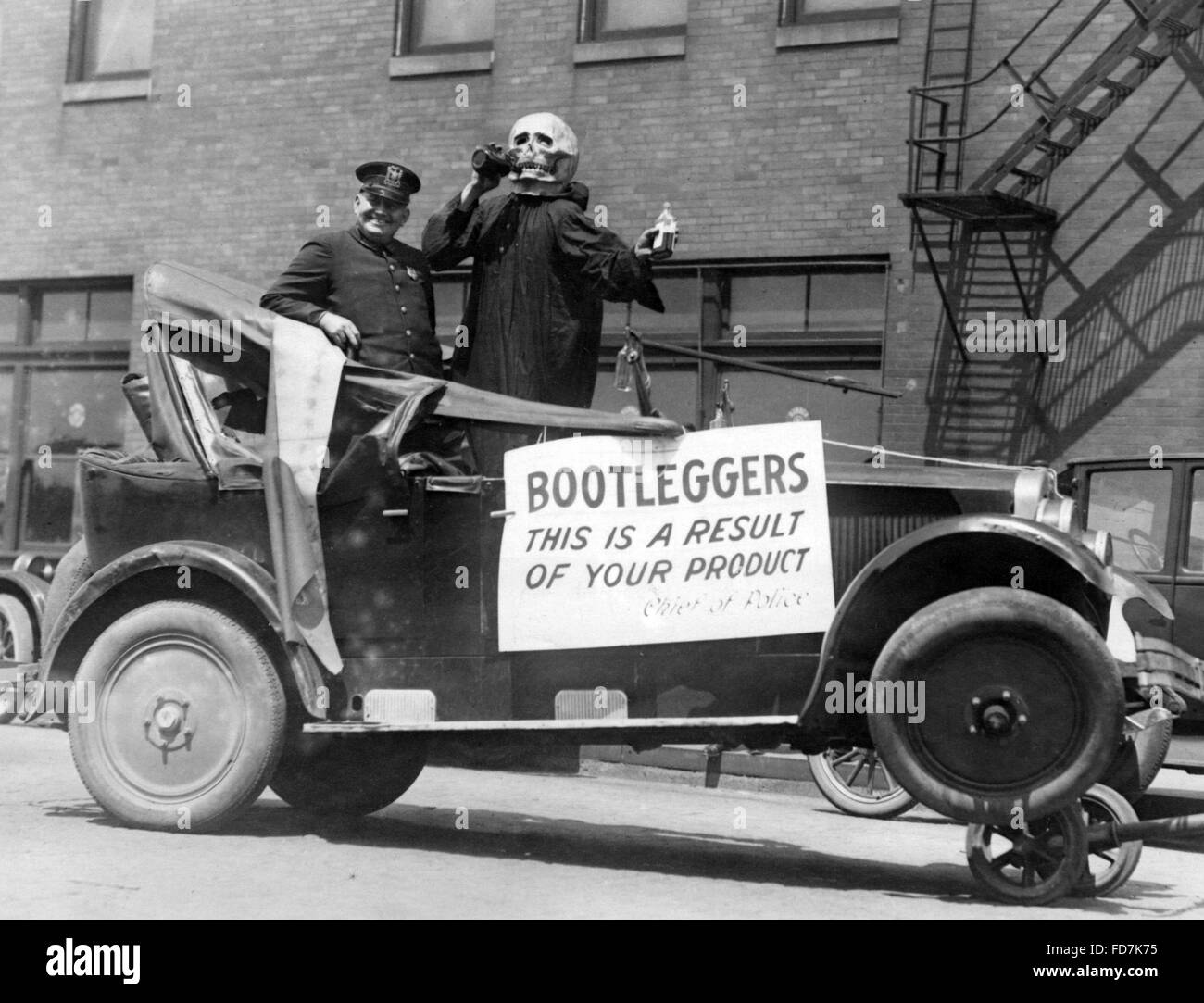 L'interdiction : Voiture pour une campagne d'effarouchement dans Amerika Banque D'Images