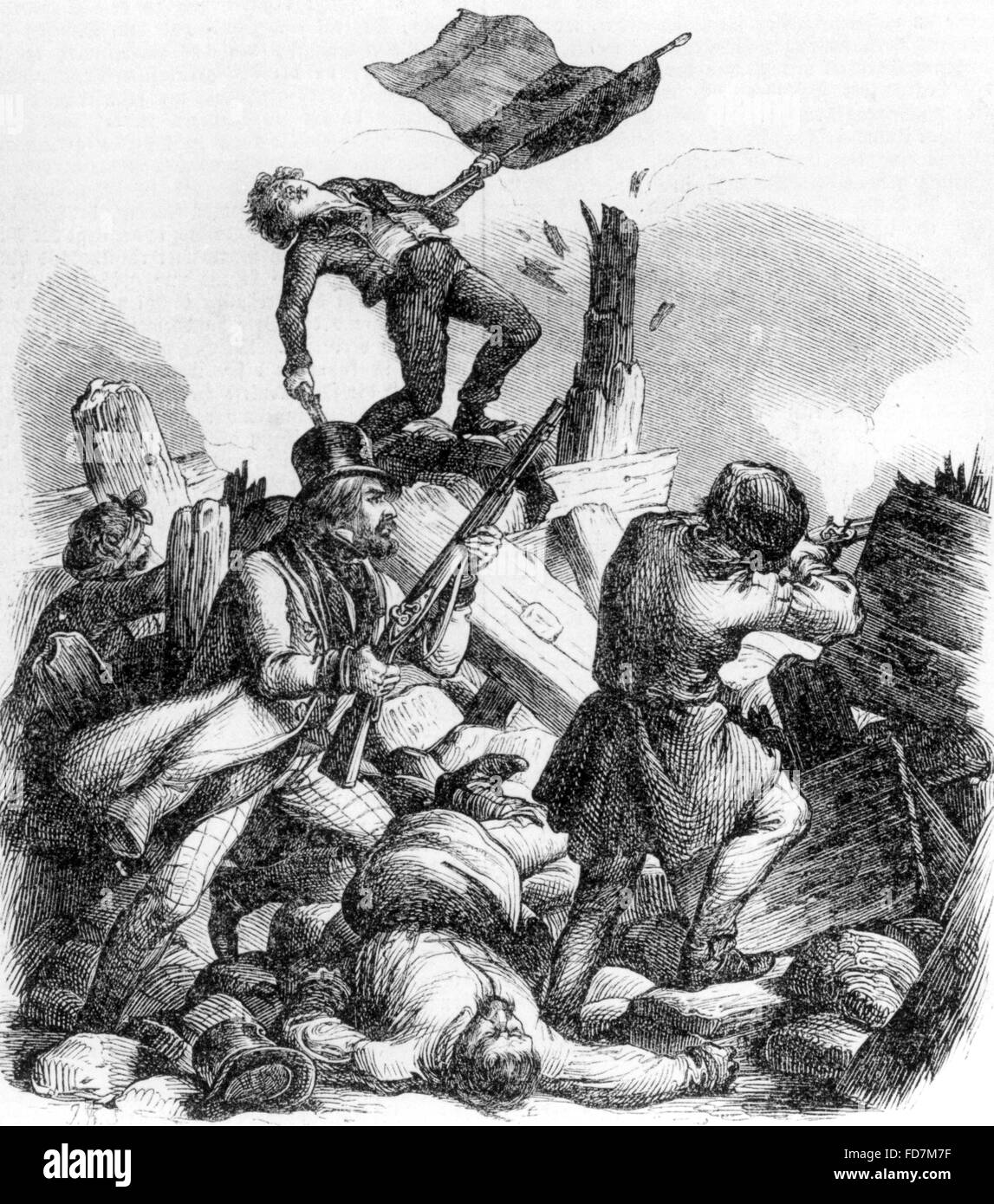 Révolution en France, 1848 Banque D'Images