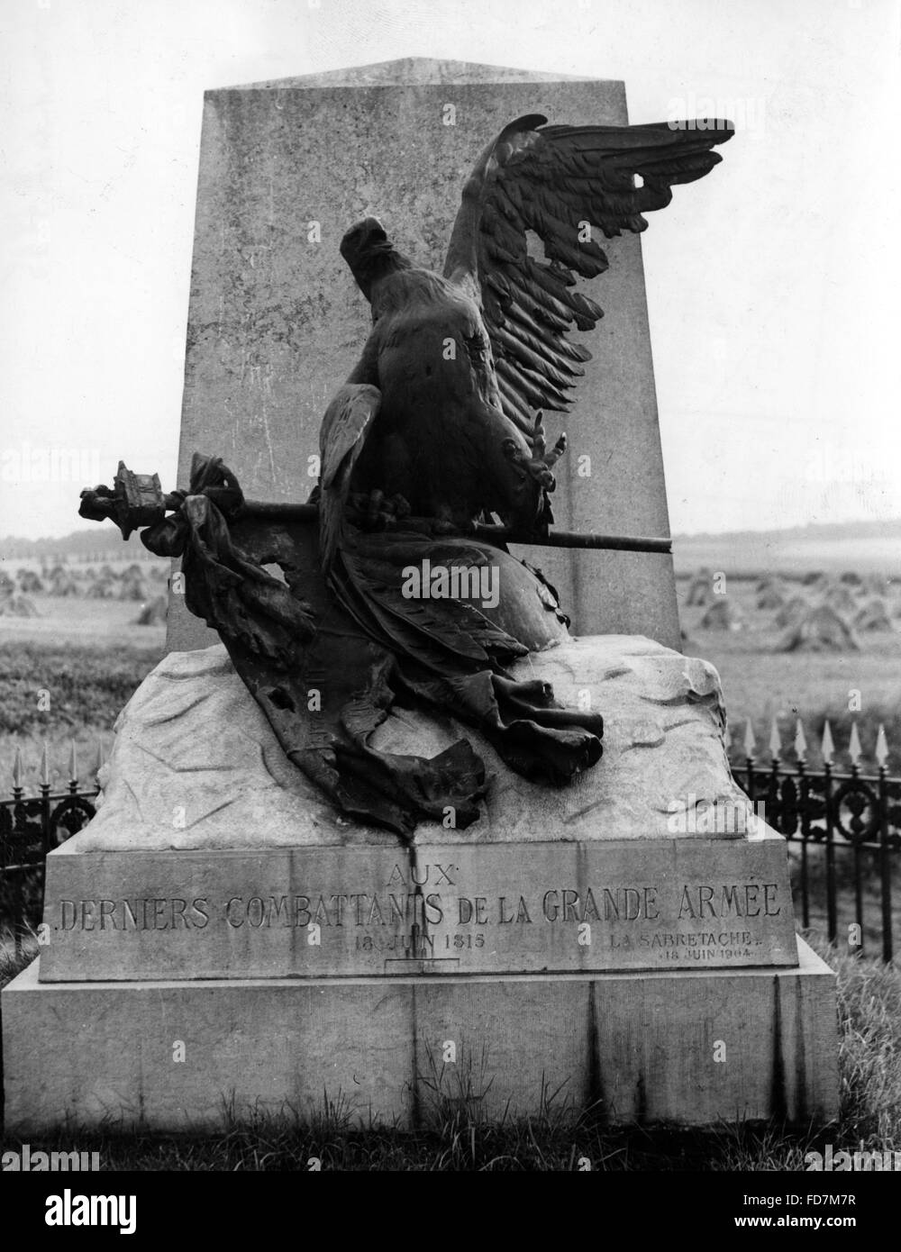 Monument 'L'Aigle blesse' en France Banque D'Images