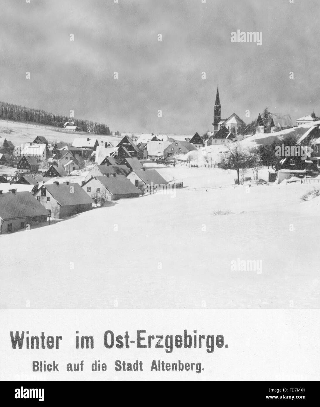 Erzgebirge, Altenberg 1916 Banque D'Images