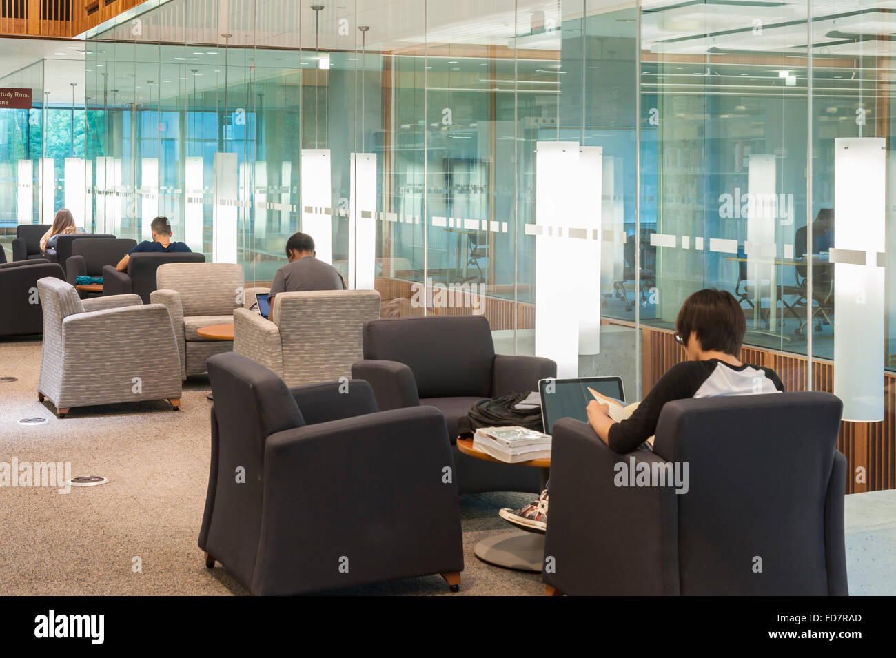 Université de Toronto, campus de Mississauga, Canada Bibliothèque Banque D'Images