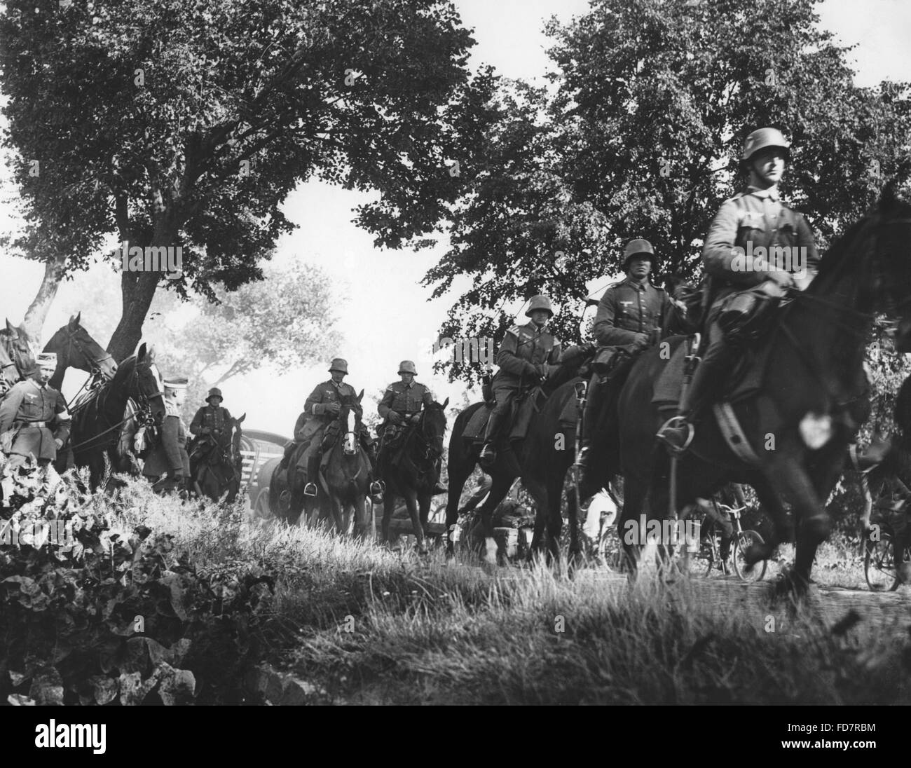 Cavalerie de la Wehrmacht dans les années 30 Banque D'Images