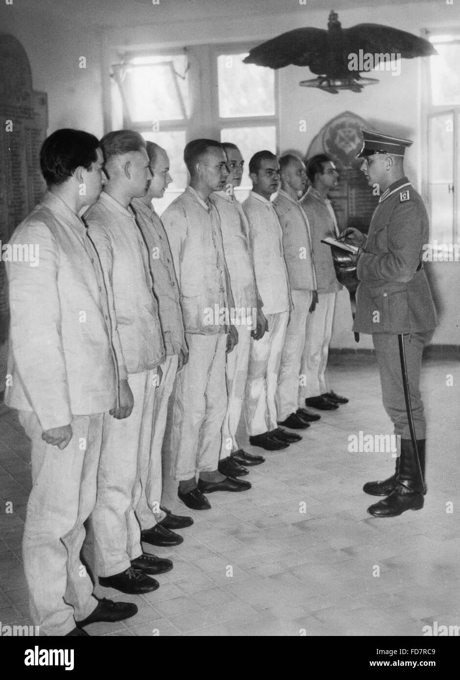 Recrues de la 67e Régiment d'infanterie à Berlin-Spandau, 1935 Banque D'Images