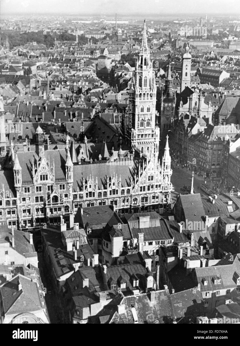 Nouvel hôtel de ville de Munich Banque D'Images