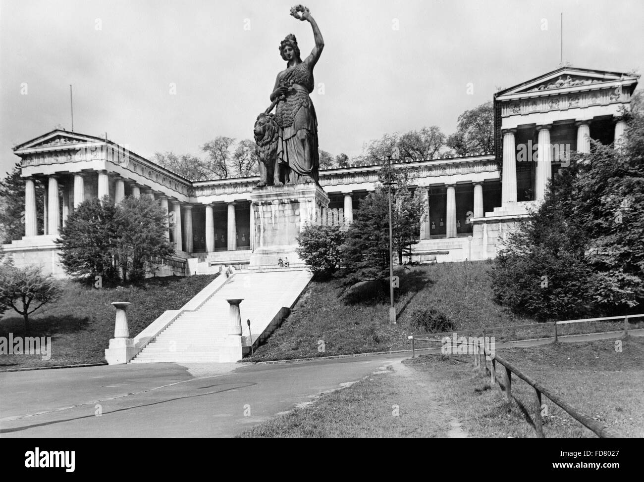 La Bavière et le Ruhmeshalle à Munich Banque D'Images