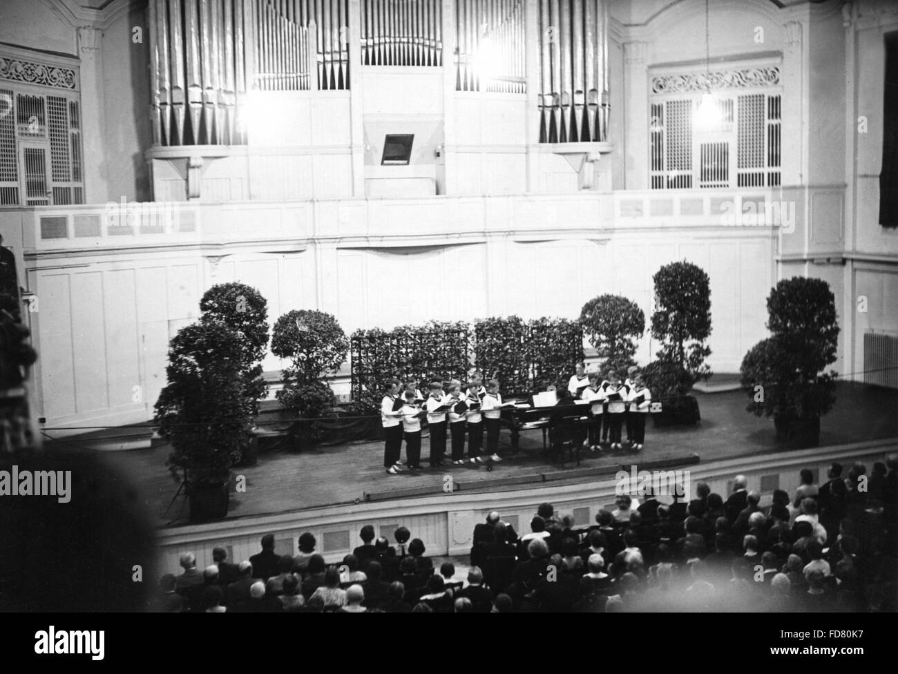 Concert de la chorale de garçons de Vienne à Munich, 1931 Banque D'Images