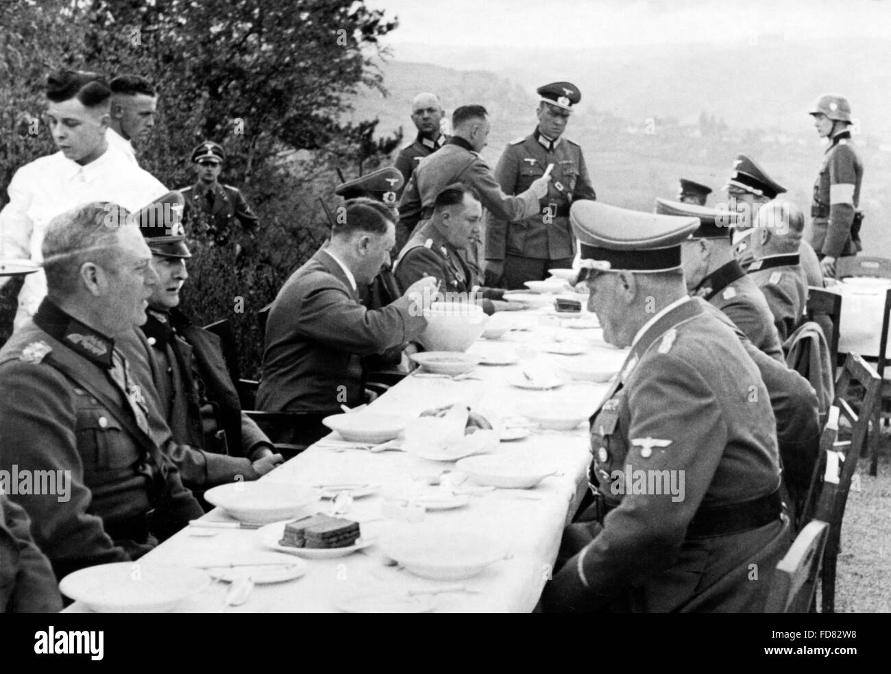 Adolf Hitler à la ligne Siegfried, 1939 Banque D'Images