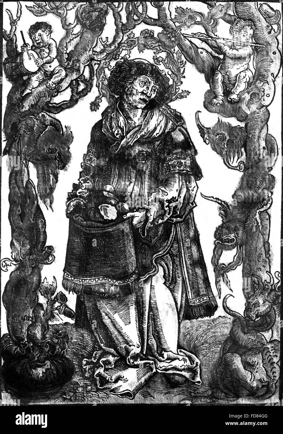 Saint Stephen par Lucas Cranach l'ancien Banque D'Images