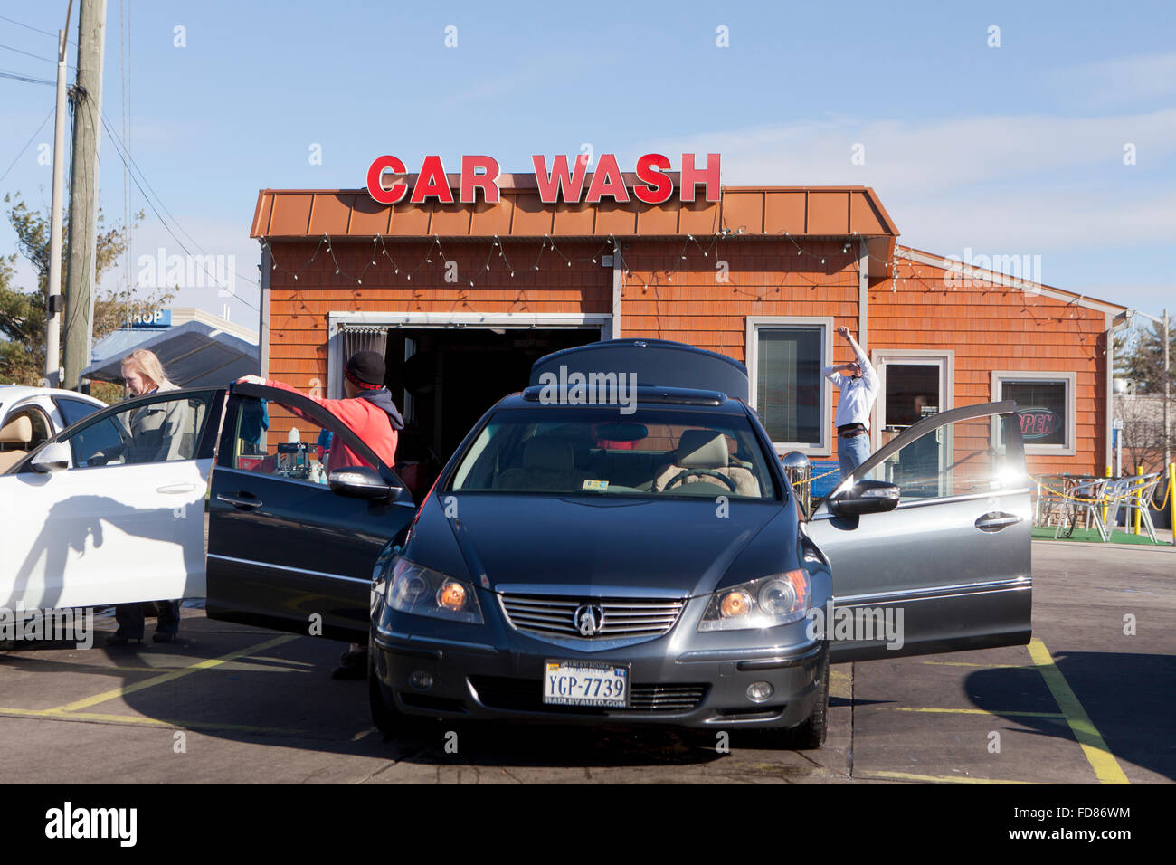 Lavage de voitures - USA Banque D'Images