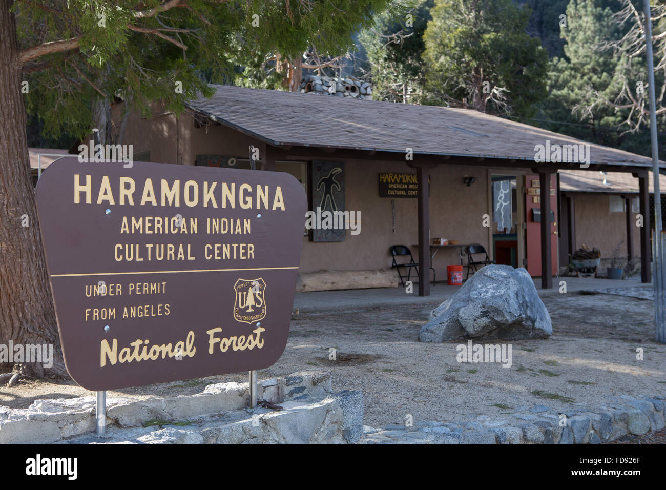 Haramokngna American Indian Centre culturel sur l'autoroute Angeles crest au Red Fort dans l'Angeles National forest Banque D'Images