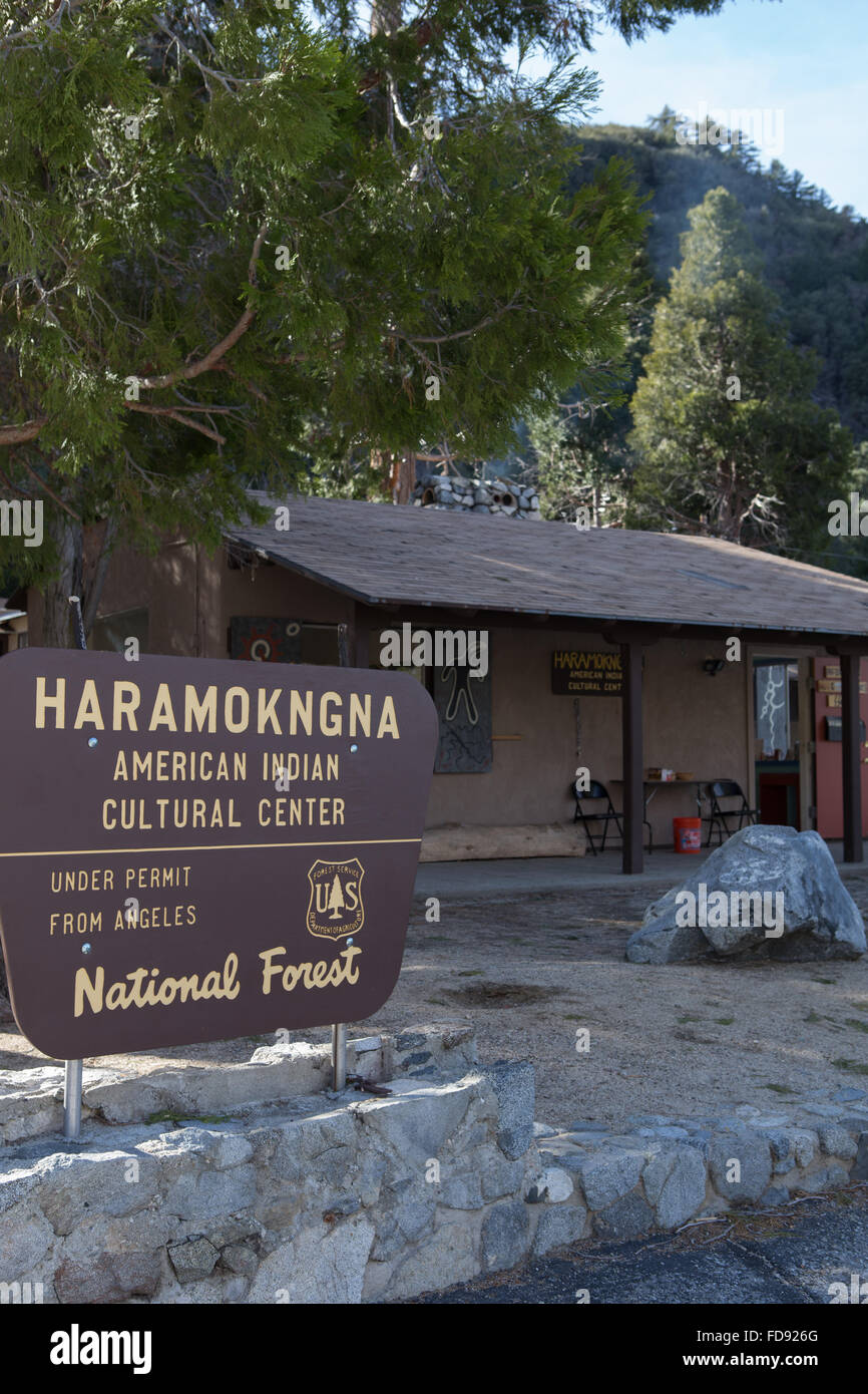 Haramokngna American Indian Centre culturel sur l'autoroute Angeles crest au Red Fort dans l'Angeles National forest Banque D'Images