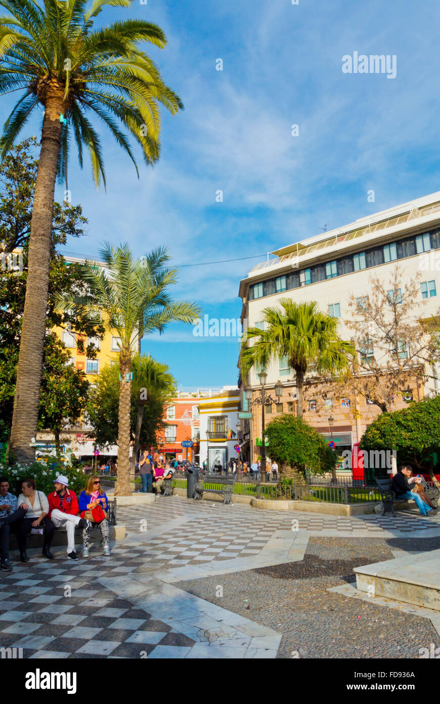 Plaza del Duque de la Victoria, Séville, Andalousie, Espagne Banque D'Images