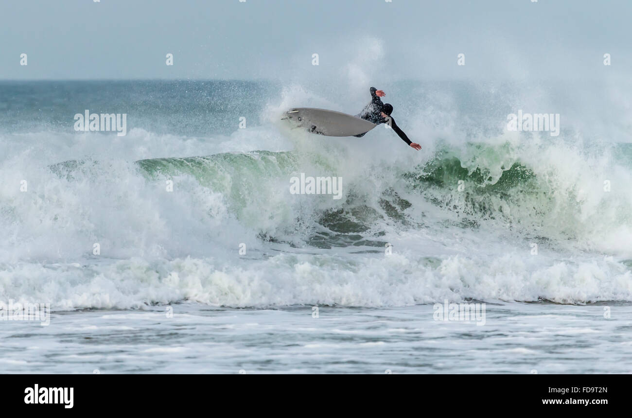 Action de surf Banque D'Images