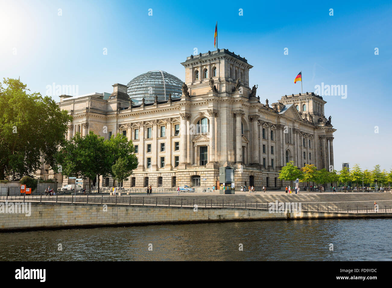 L'Europe, Allemagne, Berlin, une excursion en bateau sur la rivière Spree Banque D'Images