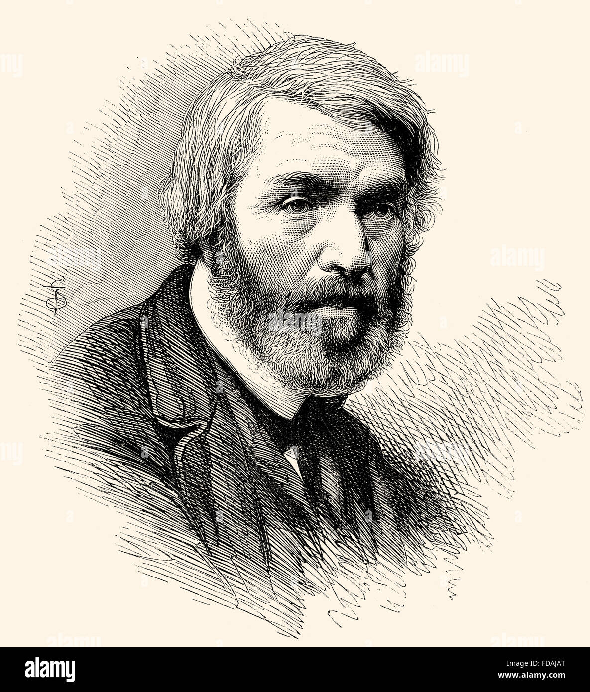 Thomas Carlyle, 1795 - 1881, un historien et essayiste écossais, Banque D'Images