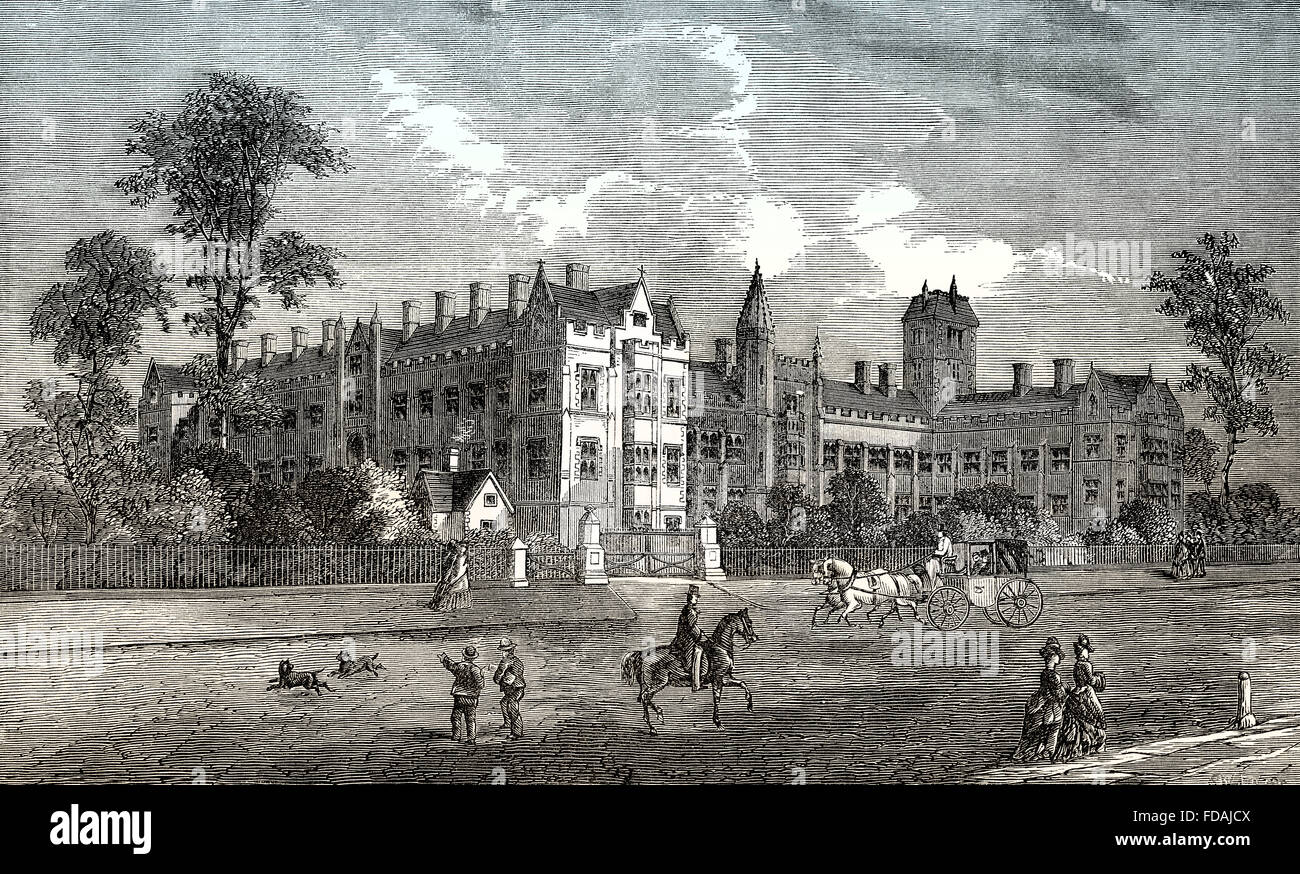Royal Brompton Hospital, 19e siècle, Londres, Angleterre Banque D'Images