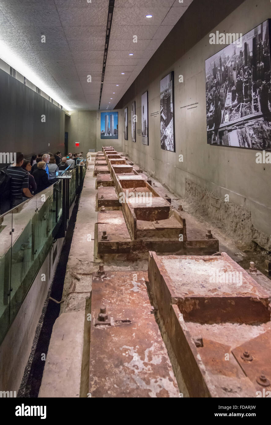 À l’intérieur du World Trade Center 911 Memorial Museum, New York, NY