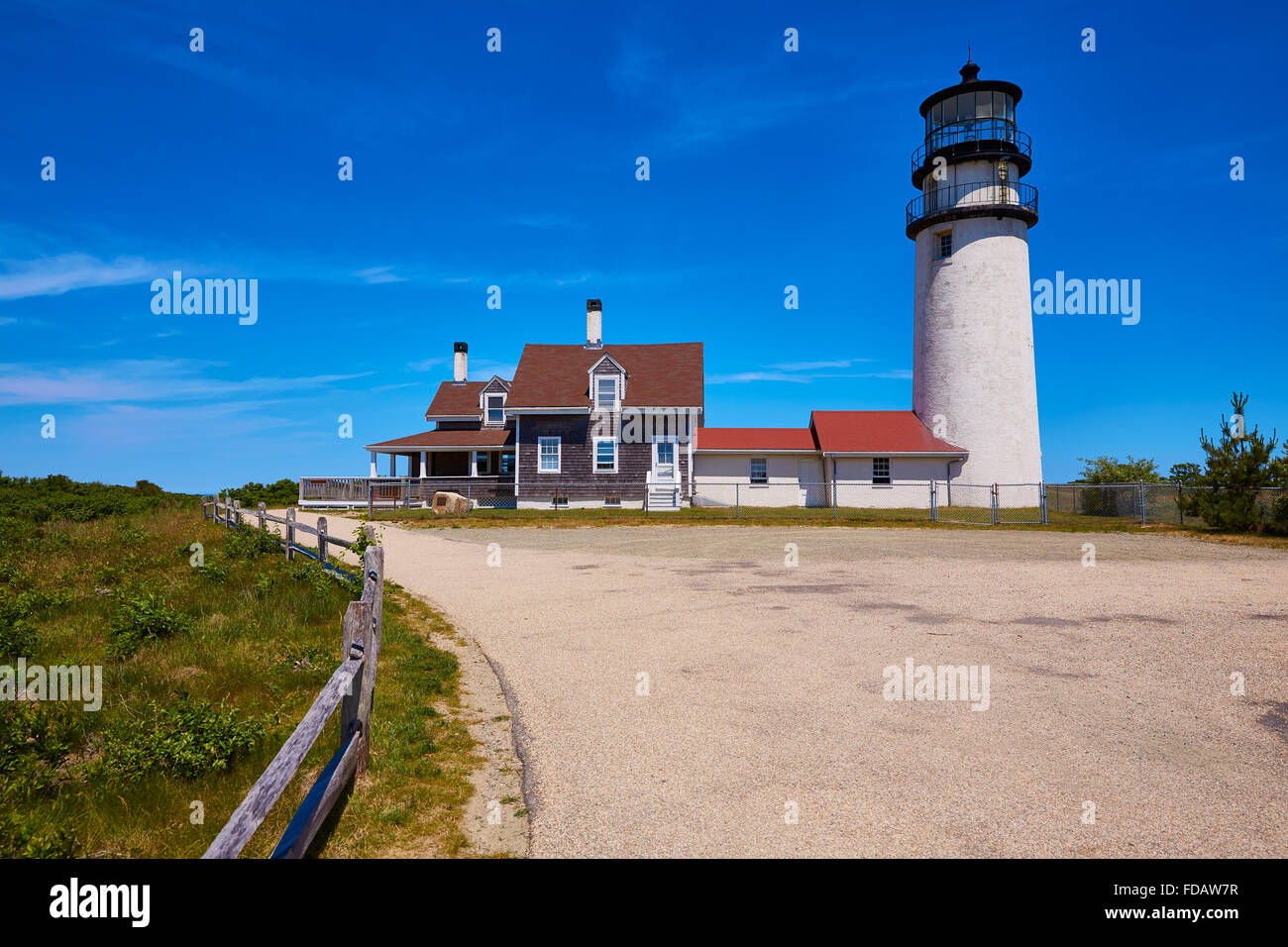 Phare de Cape Cod dans le Massachusetts USA Truro Banque D'Images