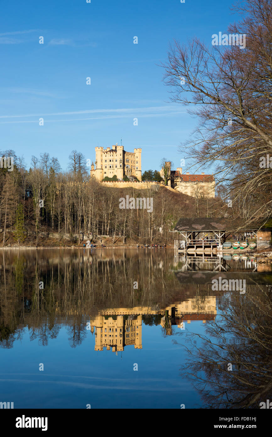 Schloss Hohenschwangau bei Füssen, Deutschland (Allemagne) Banque D'Images