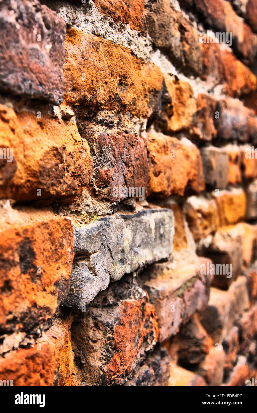 Close-up vintage background brickwall à Vérone (filtre HDR) Banque D'Images