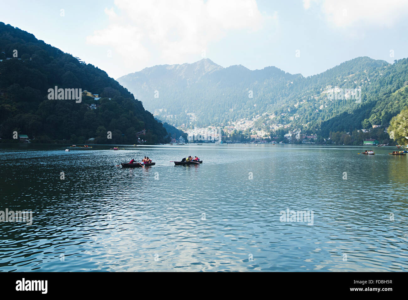 Station de colline Mountain River Boat personne n Banque D'Images