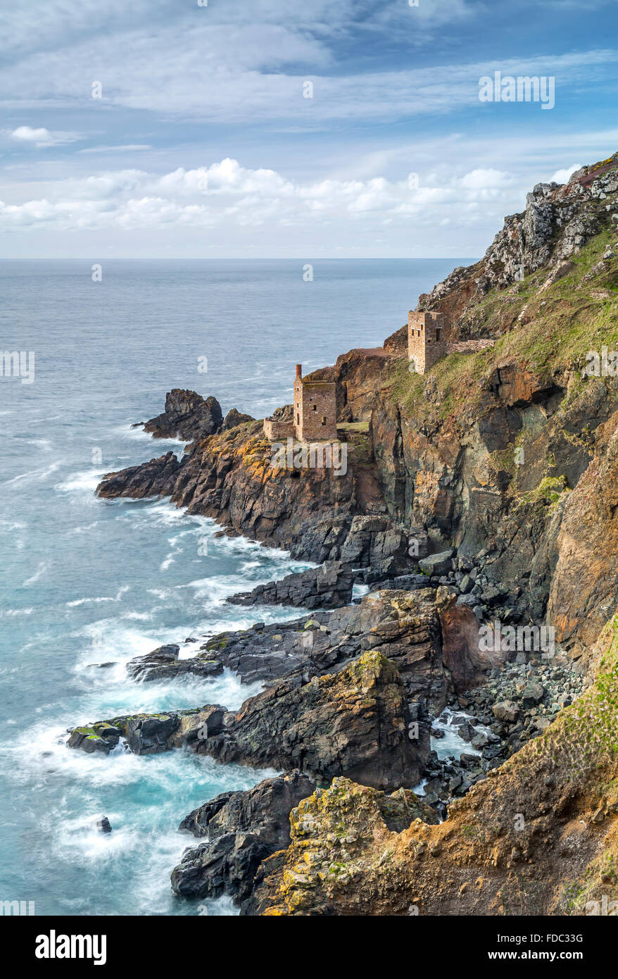 Moteur de la Couronne des maisons, Botallack, Cornwall Banque D'Images