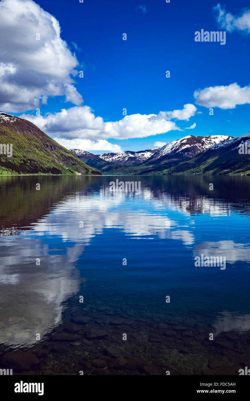 Belle Nature Norvège paysage naturel. Banque D'Images