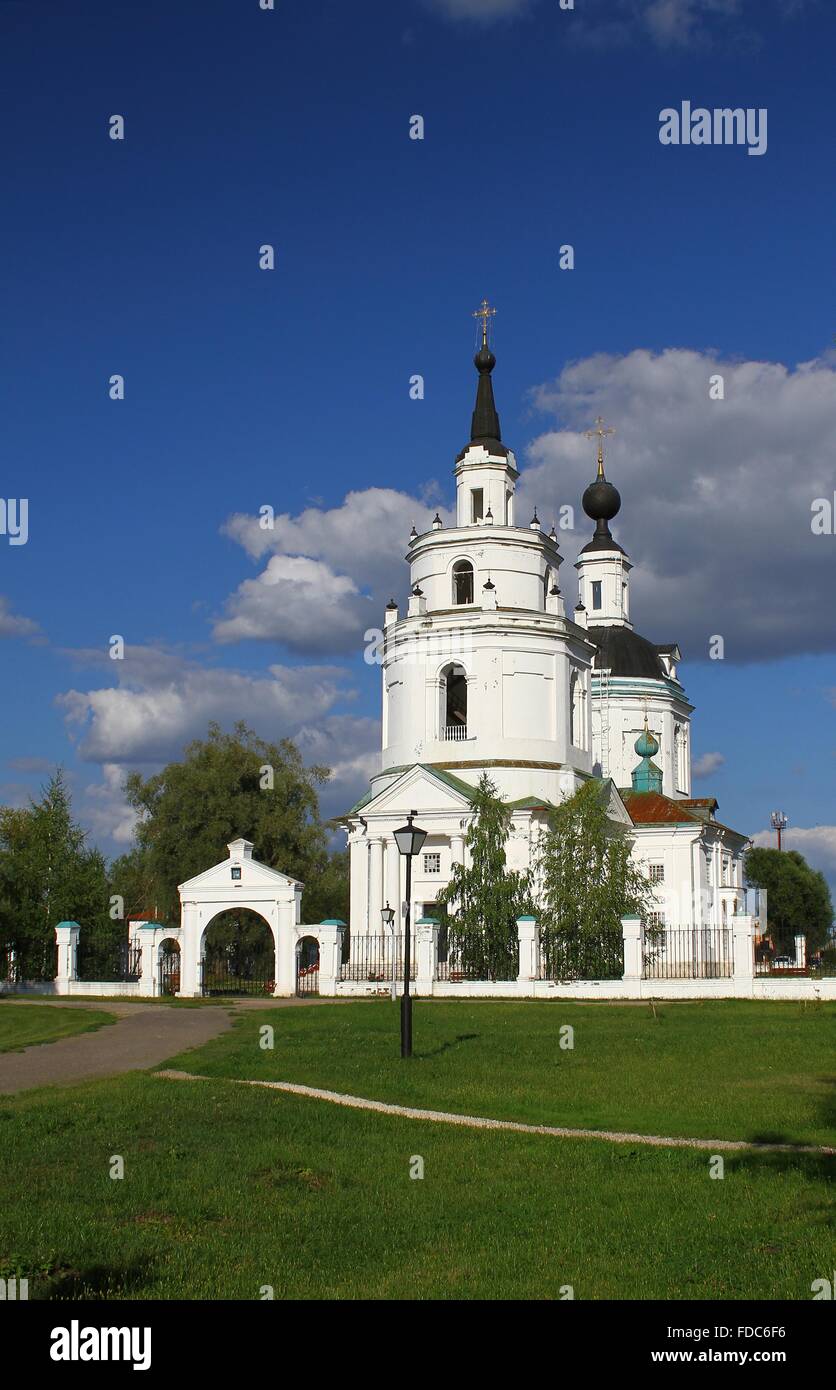 Église de l'Assomption. La Russie, région de Nijni-Novgorod, Boldino Banque D'Images