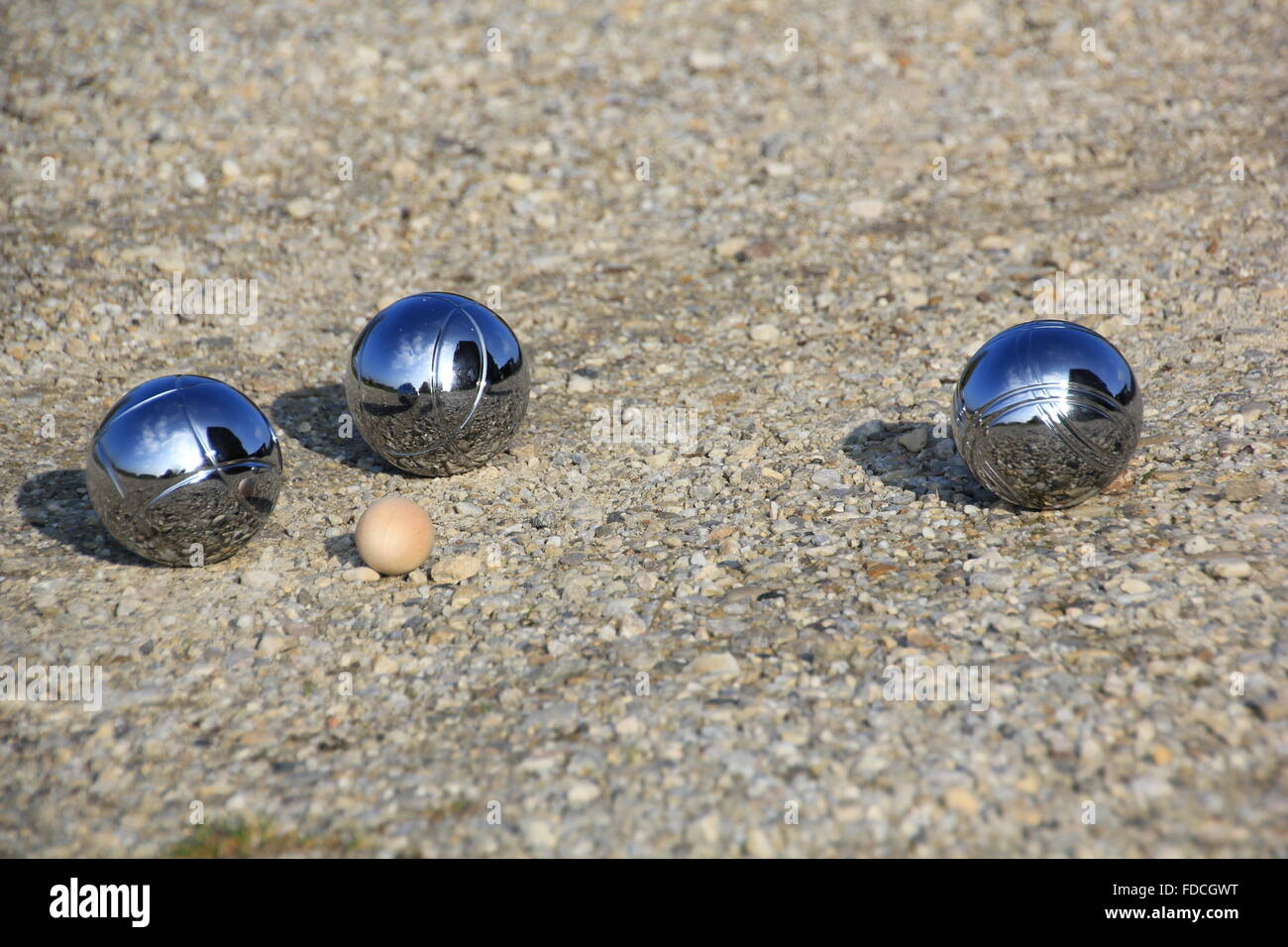 Jeu de boule de pétanque Banque D'Images