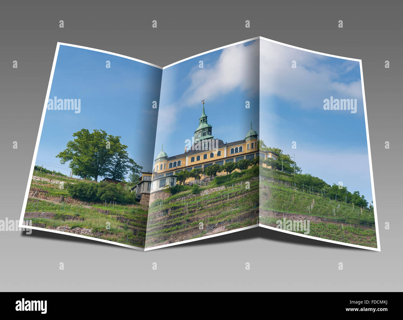 Le Spitzhause est une ancienne maison d'été de l'aire de production de Radebeul près de Dresde, Saxe, Allemagne, Europe Banque D'Images