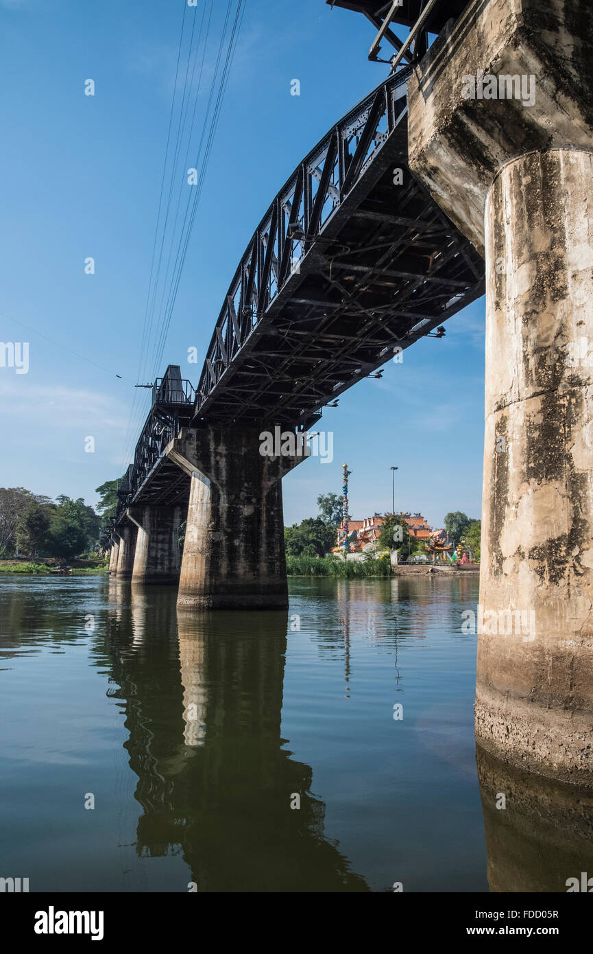 Siam Birmanie Décès pont de chemin de fer sur la Rivière Kwai Banque D'Images