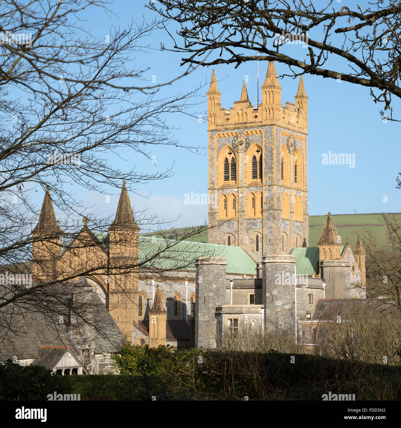 Abbaye de Buckfast et monastère dans le village de Totnes dans le sud du Devon England UK Banque D'Images