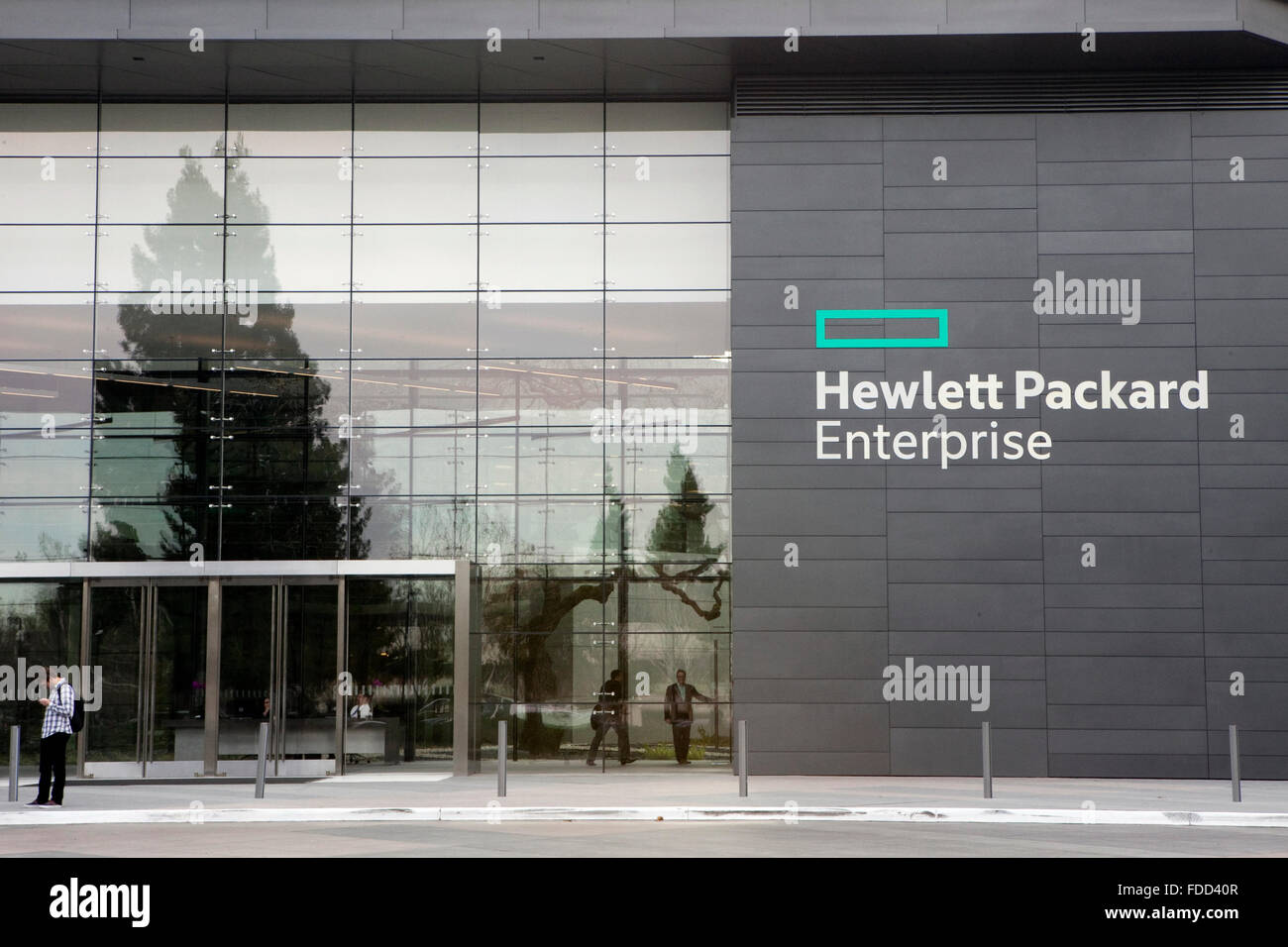 Une vue de l'administration centrale de l'entreprise Hewlett Packard à Palo Alto, Californie Banque D'Images