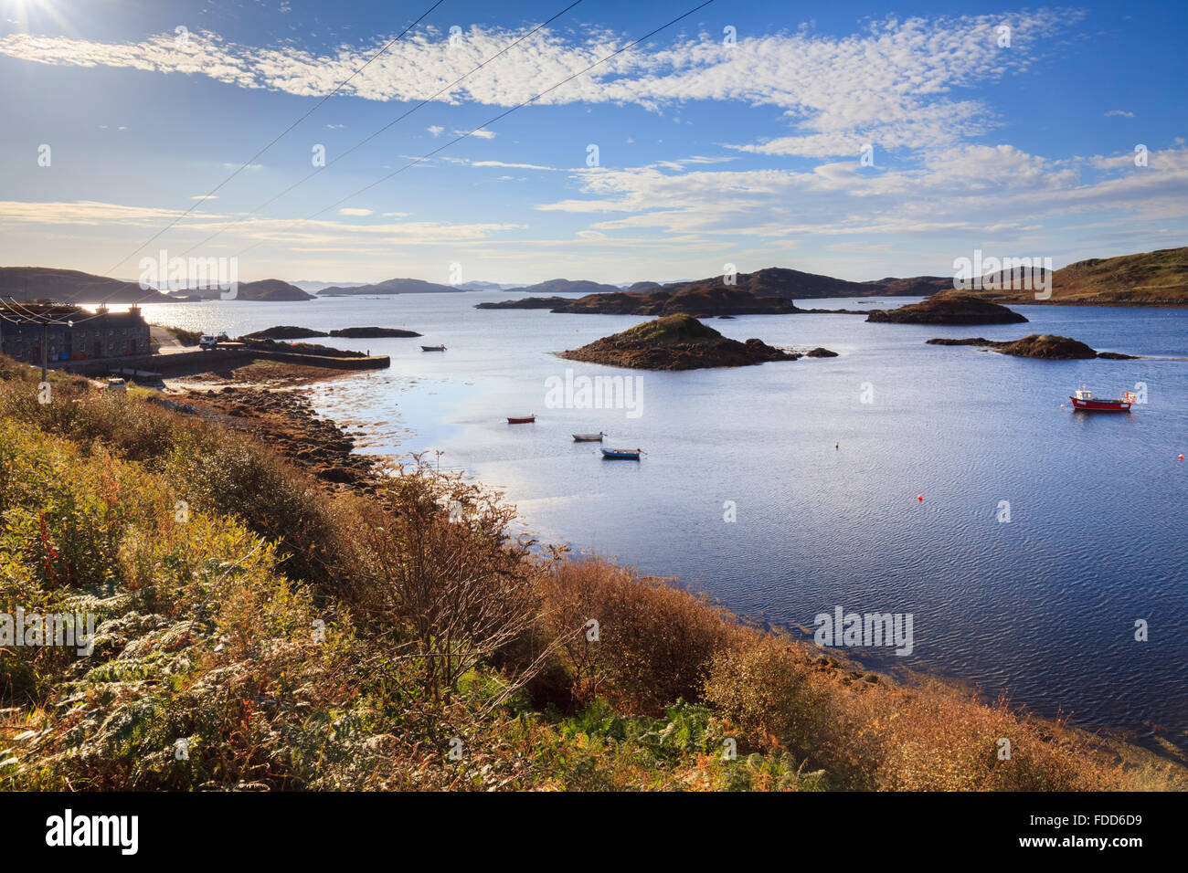 Bad Call Bay sur la côte nord de l'Ecosse. Banque D'Images