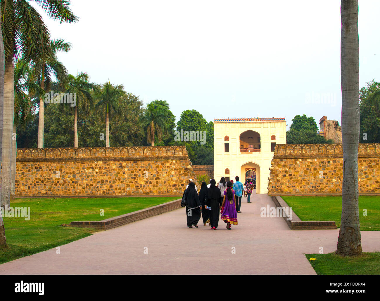 Entrée à la Cathédrale mosque de vieux Delhi en Inde,architecture, art, excursion, l'histoire, l'Inde, les gens, la vue, l'immeuble Banque D'Images
