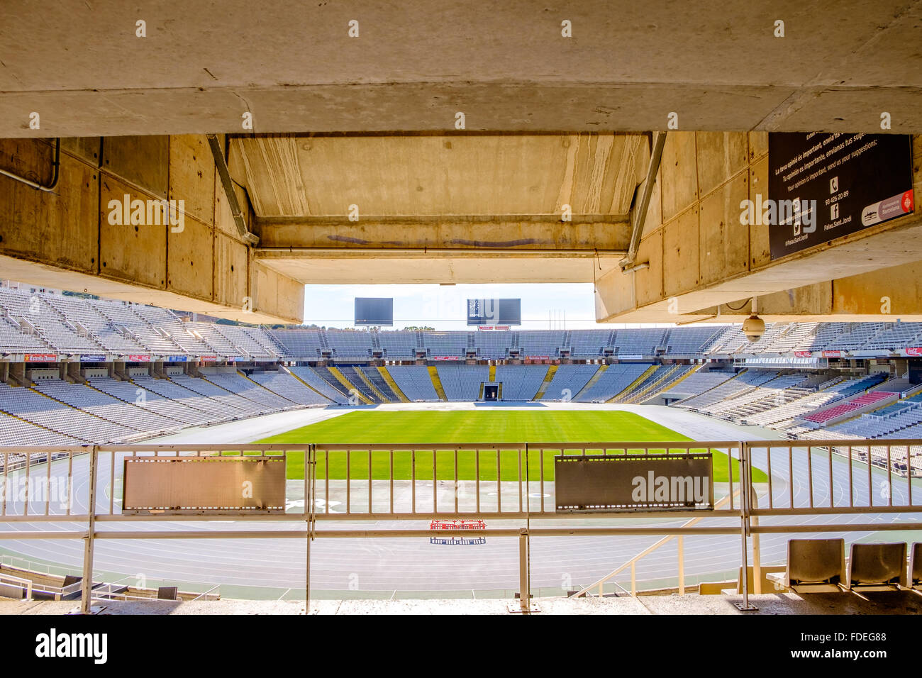 Stade olympique de Barcelone Banque D'Images