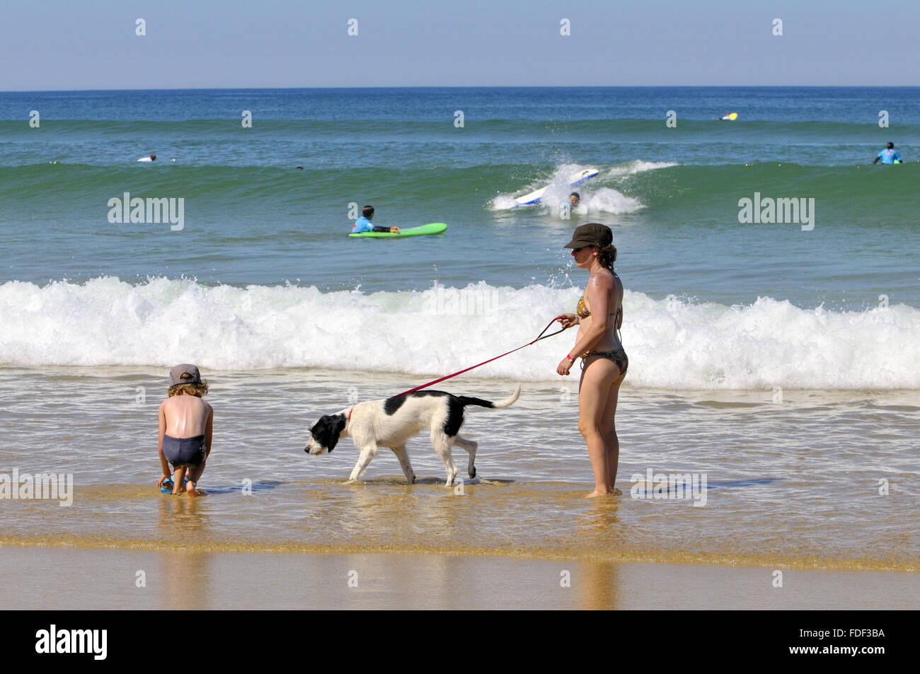 Biscarrosse Plage, Landes, Aquitaine, sud-ouest de la France. Banque D'Images