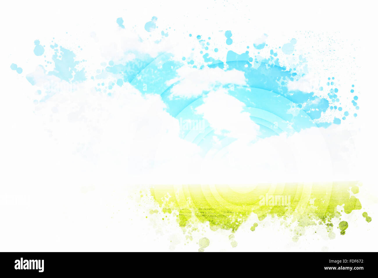 Abstract background image avec les rayons du soleil et de la nature illustration Banque D'Images