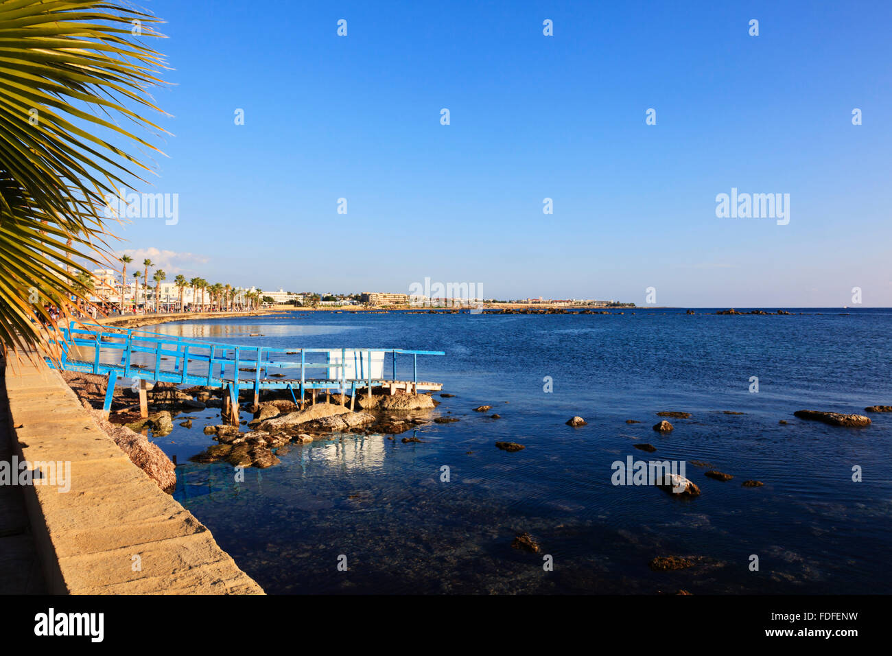 Paphos, Chypre avant la mer. Banque D'Images