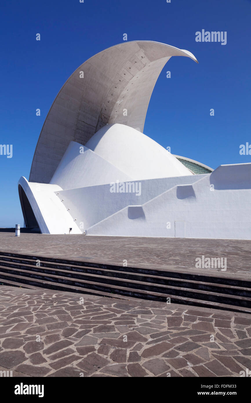 Auditorium Auditorio de Tenerife, l'île de Santa Cruz, Tenerife, Canaries, Espagne Banque D'Images