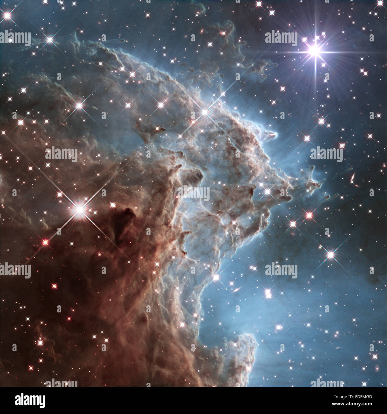 Image NASA grande galaxie avec Étoile du Soir Banque D'Images