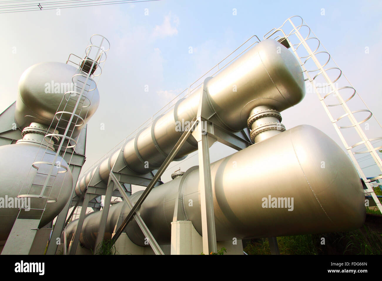 Scène de l'industrie à Hong Kong Banque D'Images