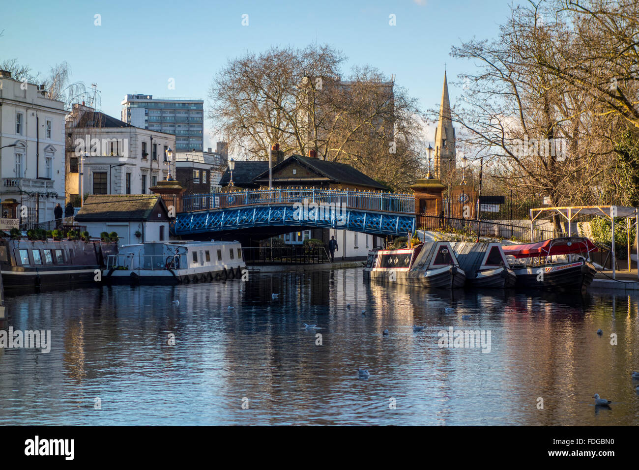 La piscine de Browning, la Petite Venise, Paddington, London, UK Banque D'Images