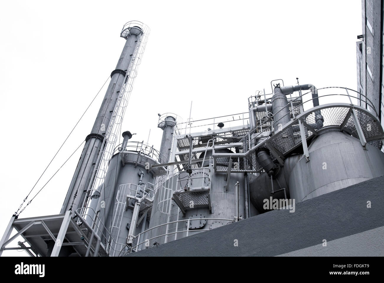 Scène de l'industrie à Hong Kong Banque D'Images